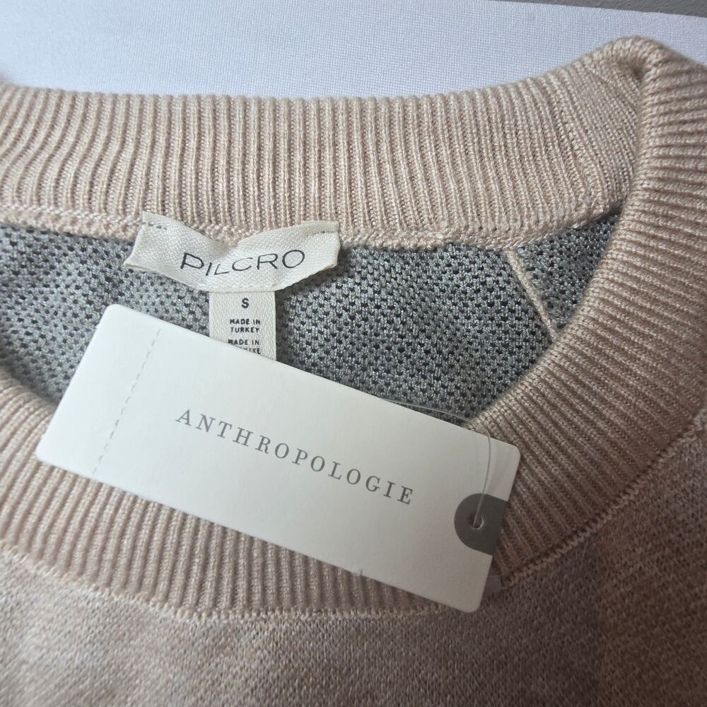 NWT Pilcro by Anthropologie The Oaklyn Cozy Knit Crew-Neck Duck Sweater. Size S - Picture 11 of 12